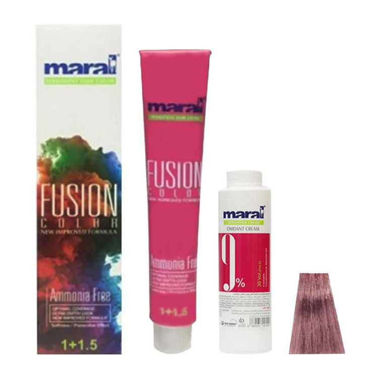 رنگ مو مارال مدل Fusion شماره 7.891 حجم 100 میلی لیتر رنگ کورال به همراه اکسیدان مارال مدل 30vol نه درصدی حجم 150 میل...