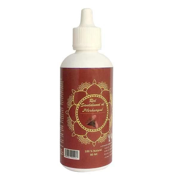 روغن تقویت کننده مو ریش و سبیل مرهم یاب مدل چوب صندل قرمز حجم 80 میلی لیتر