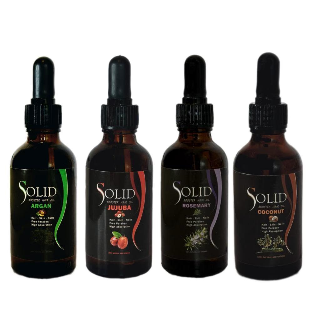روغن نرم کننده سالید مدل آرگان, جوجوبا, رزماری و نارگیل مناسب برای انواع مو حجم 200 میلی لیتر مجموعه 4 عددی