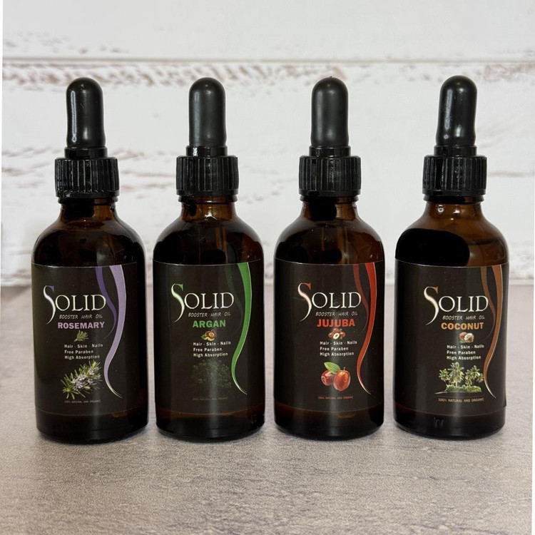 روغن نرم کننده سالید مدل آرگان, جوجوبا, رزماری و نارگیل مناسب برای انواع مو حجم 200 میلی لیتر مجموعه 4 عددی
