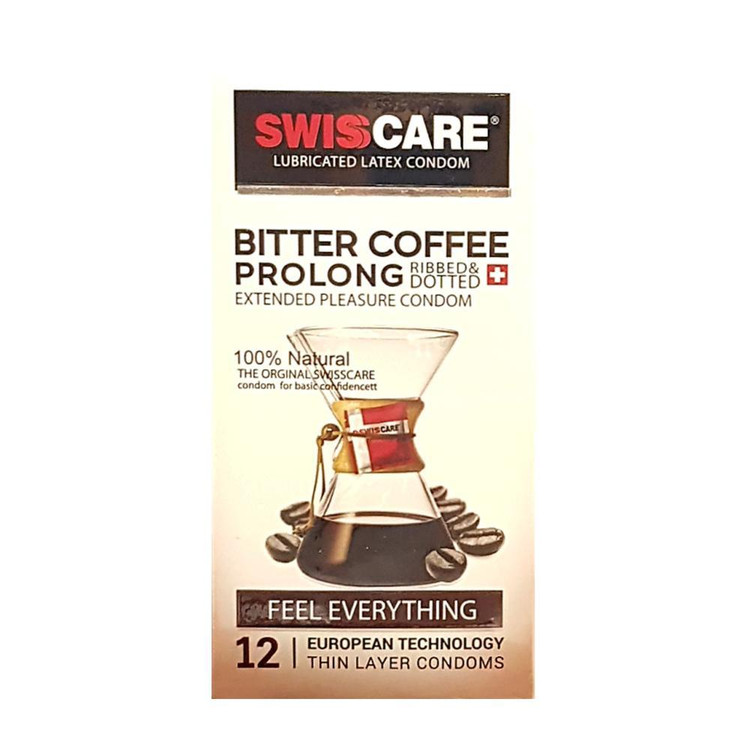 کاندوم سوئیس کر BITTER COFFEE PROLONG بسته 12 عددی