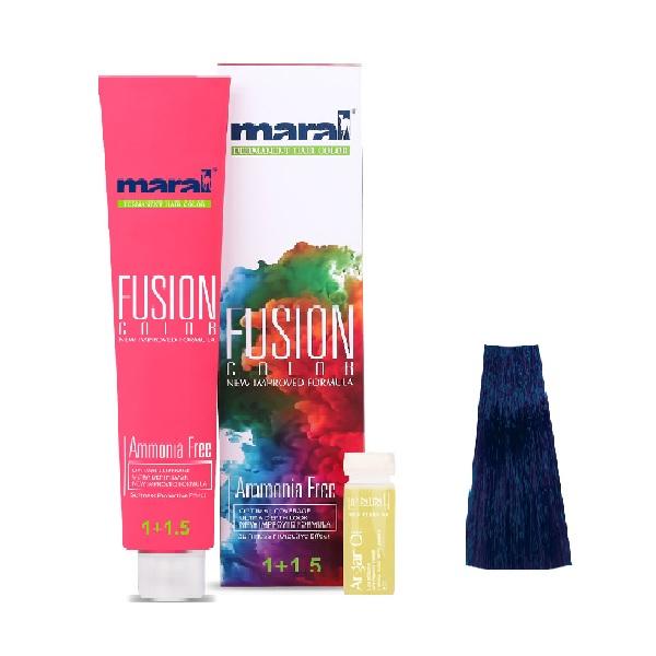 رنگ مو مارال مدل Fusion شماره 5.100 حجم 100 میلی لیتر رنگ سرمه ای کاربنی