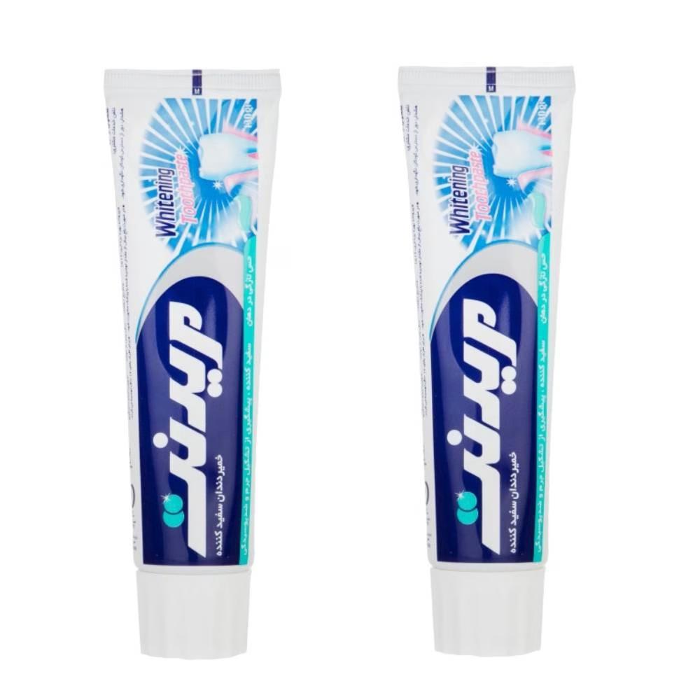 خمیر دندان مریدنت مدل Extra Whitening حجم 130 میلی لیتر بسته 2 عددی