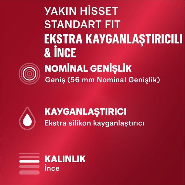 کاندوم دورکس مدل Yakin Hisset standard fit بسته 30 عددی