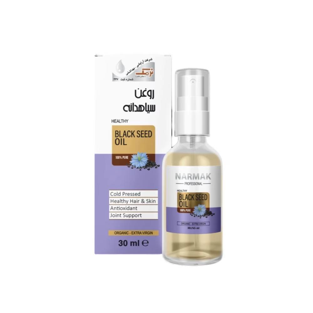 روغن مو نرمک مدل سیاهدانه حجم 30 میلی لیتر