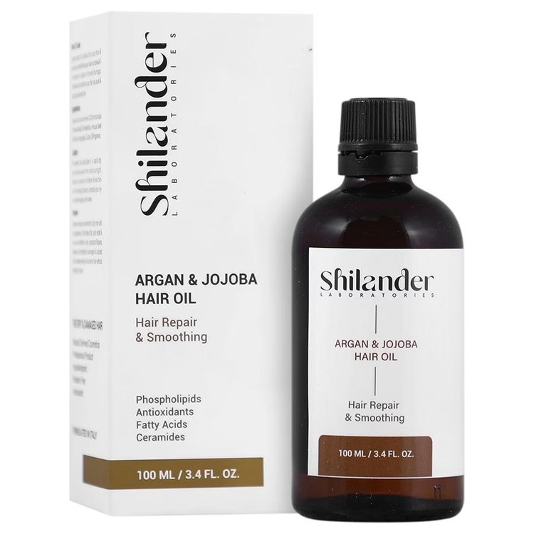 روغن تقویت مو شیلاندر مدل ARGAN JOJOBA مناسب مو خشک و آسیب دیده حجم 100 میلی لیتر