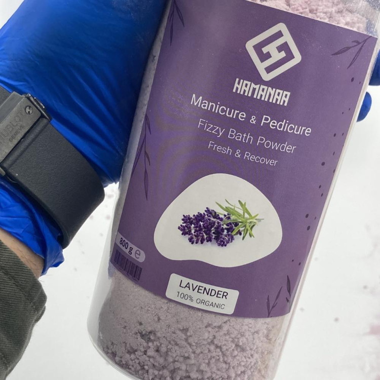 نمک حمام هامانا مدل Lavender وزن 800 گرم