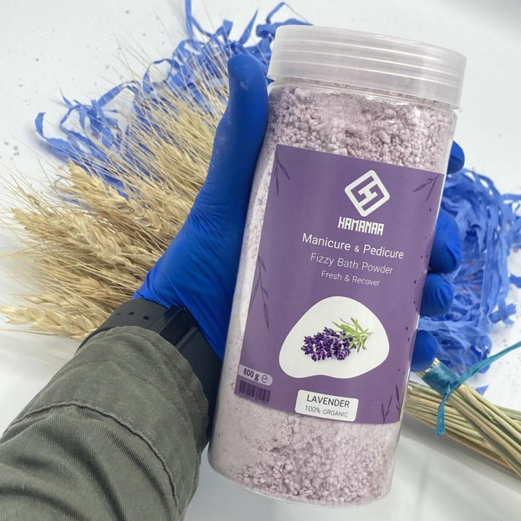 نمک حمام هامانا مدل Lavender وزن 800 گرم