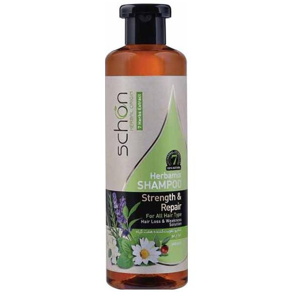شامپو تقویت کننده مو شون مدل Herbamix حجم 300 میلی لیتر مجموعه 2 عددی