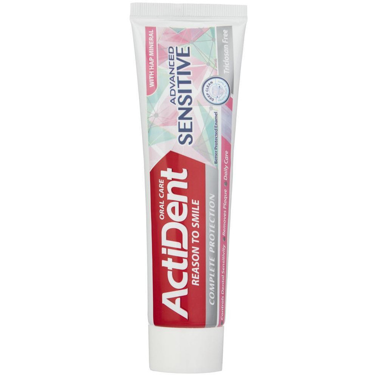 خمیر دندان اکتیدنت مدل SENSITIVE وزن 130 گرم بسته 2 عددی
