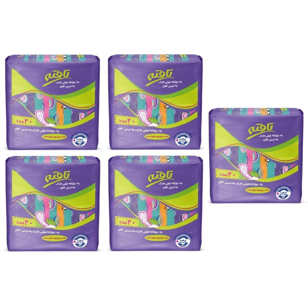 پد بهداشتی تافته مدل Ultra Thin مجموعه 5 عددی