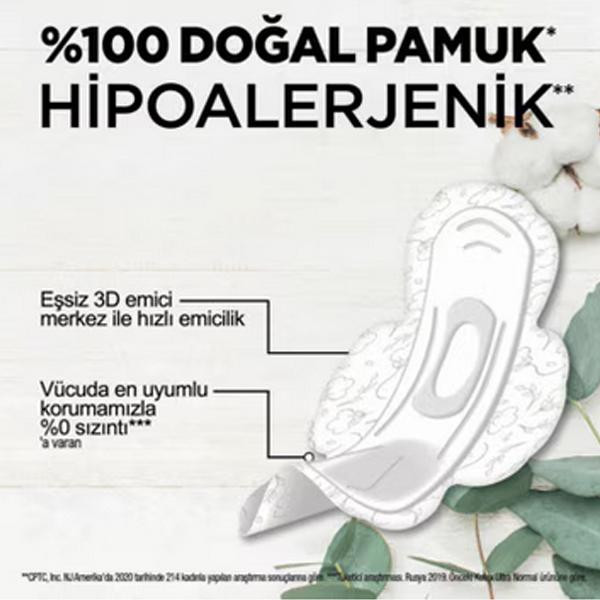نوار بهداشتی کوتکس مدل Natural Super Ekonomik بسته 16 عددی