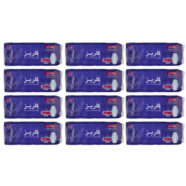 نوار بهداشتی گلریز کد 005 مجموعه 12 عددی