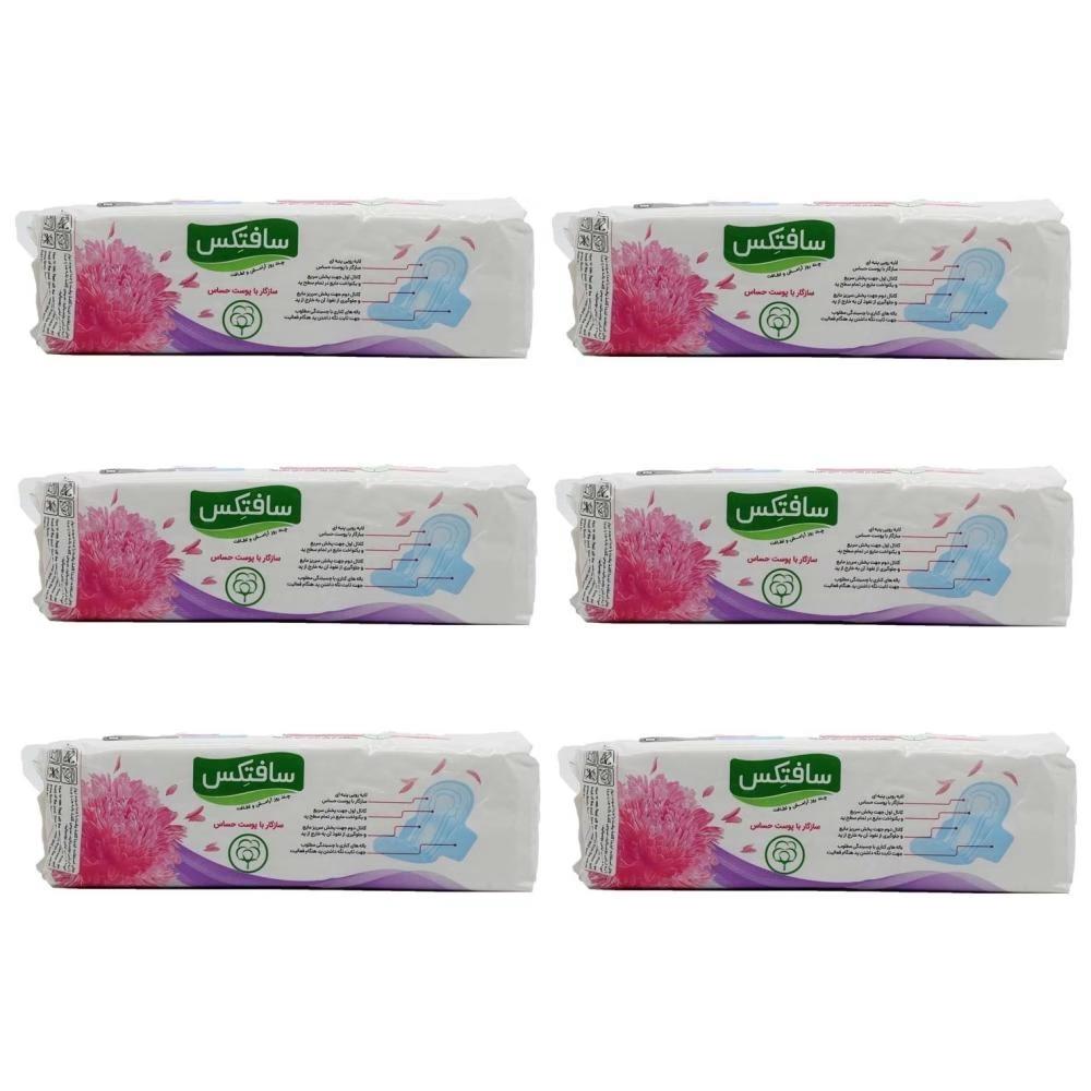 نوار بهداشتی سافتکس مدل Sensitive بسته 6 عددی