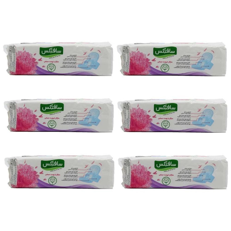نوار بهداشتی سافتکس مدل Sensitive بسته 6 عددی