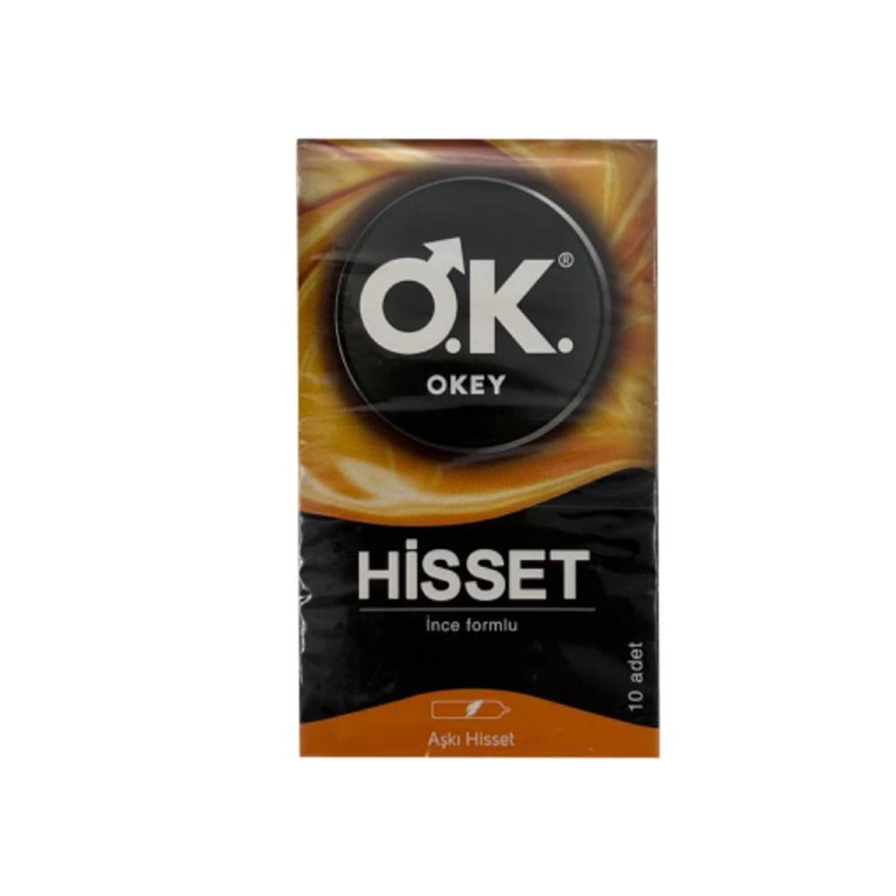 کاندوم اوکی مدل Hisset بسته 10 عددی