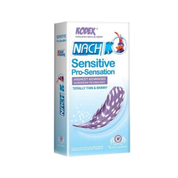 کاندوم ناچ کدکس مدل Sensitive pro-sensation بسته 12 عددی