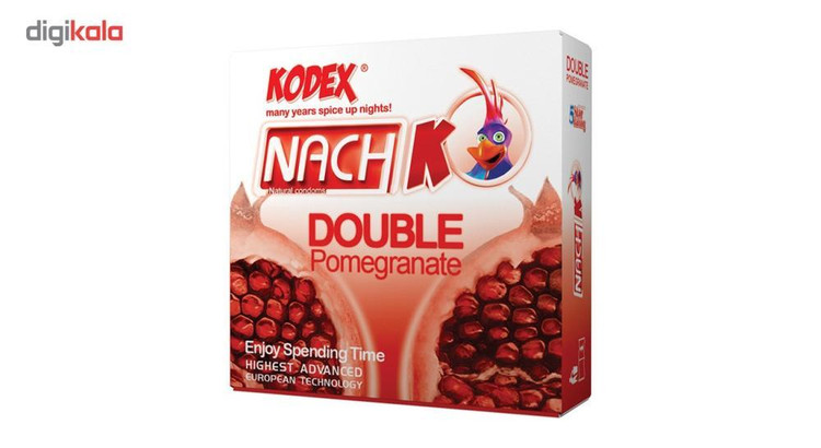 کاندوم کدکس مدل Double Pomegranateبسته 3 عددی