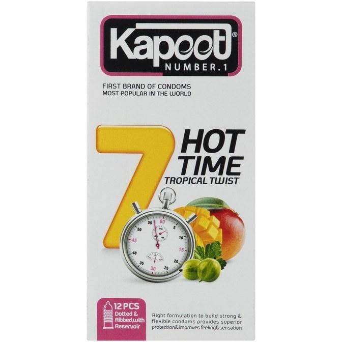 کاندوم کلاسیک کاپوت مدل MICRO THIN بسته 12 عددی به همراه کاندوم خاردار کاپوت مدل 7HOT TIME بسته 12 عددی