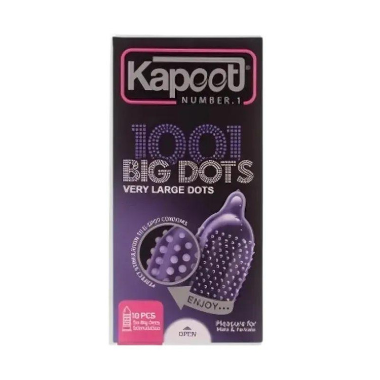 کاندوم خاردار کاپوت مدل Big Dot بسته 10 عددی به همراه کاندوم روان کننده کاپوت مدل MicroThin بسته 12 عددی
