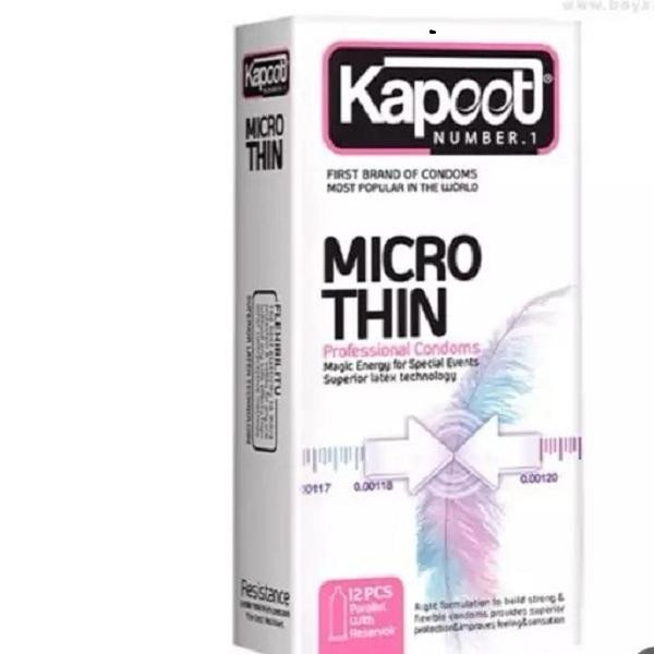 کاندوم خاردار کاپوت مدل Big Dot بسته 10 عددی به همراه کاندوم روان کننده کاپوت مدل MicroThin بسته 12 عددی