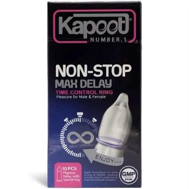 کاندوم تاخیری کاپوت مدل NON-STOP بسته 10 عددی به همراه کاندوم تاخیری کاپوت مدل Viagris Delay بسته 12 عددی