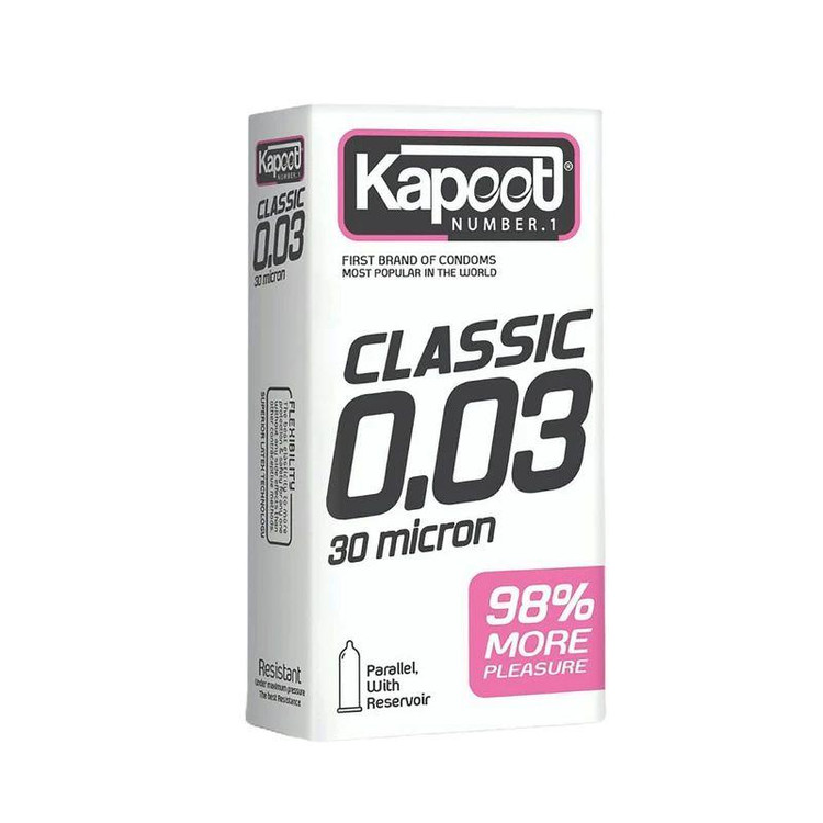 کاندوم تاخیری کاپوت مدل NON-STOP بسته 10 عددی به همراه کاندوم خاردار کاپوت مدل Classic بسته 12 عددی