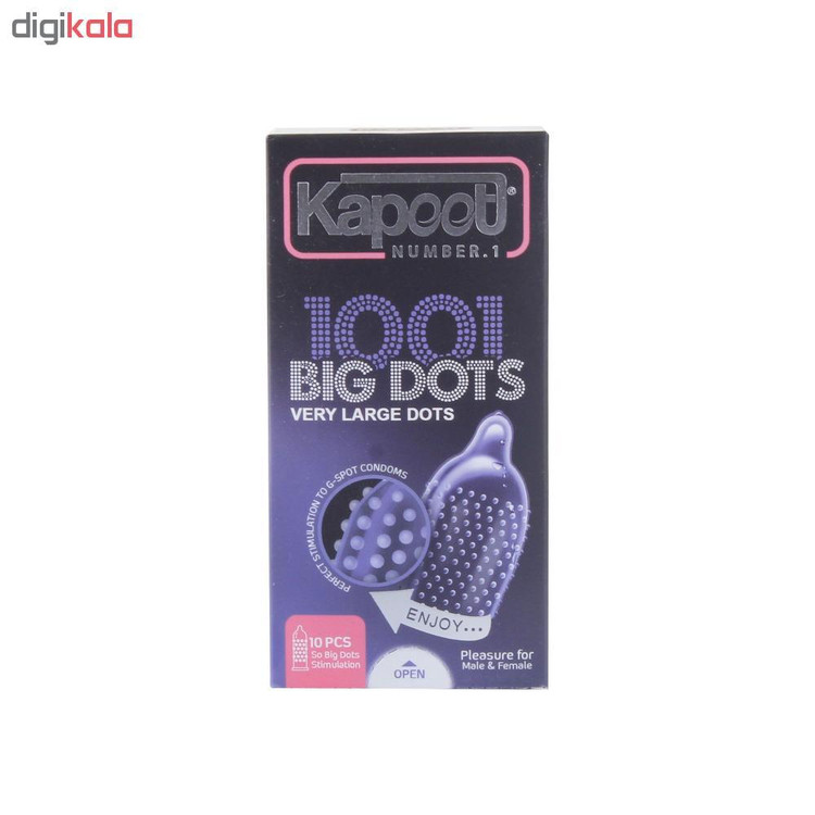 کاندوم کاپوت مدل BIG DOTS بسته 10 عددی