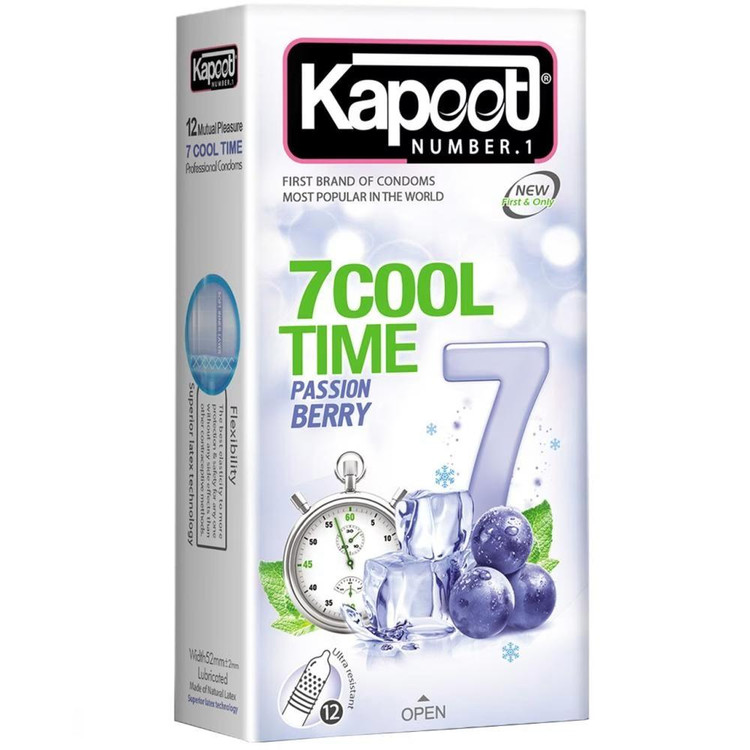 کاندوم کاپوت مدل7Cool Time بسته 12 عددی