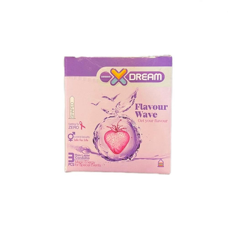 کاندوم ایکس دریم مدل Flavour wave بسته سه عددی