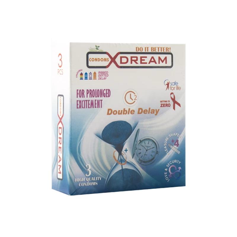 کاندوم ایکس دریم مدل double delay بسته 3 عددی
