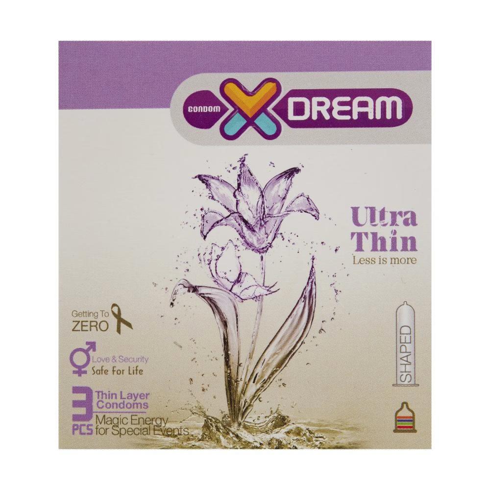 کاندوم ایکس دریم مدل Ultra Thin بسته 3 عددی
