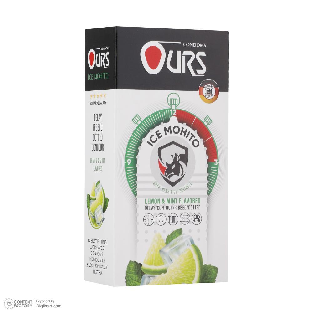 کاندوم اورز مدل Ice Mohito بسته 12 عددی
