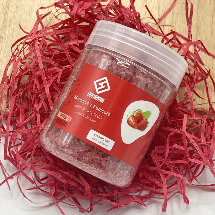 نمک حمام هامانا مدل Strawberry وزن 500 گرم