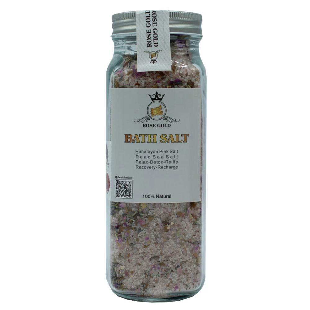 نمک حمام رز گلد مدل ROSE &amp; LAVENDER وزن 1000 گرم