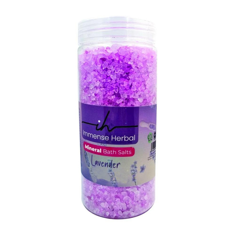 نمک حمام ایمنس هربال مدل اسطوخودوس کد newsense وزن 750 گرم