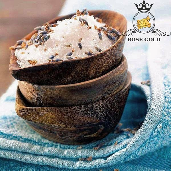 نمک حمام رز گلد مدل اسطوخودوس وزن 1500 گرم