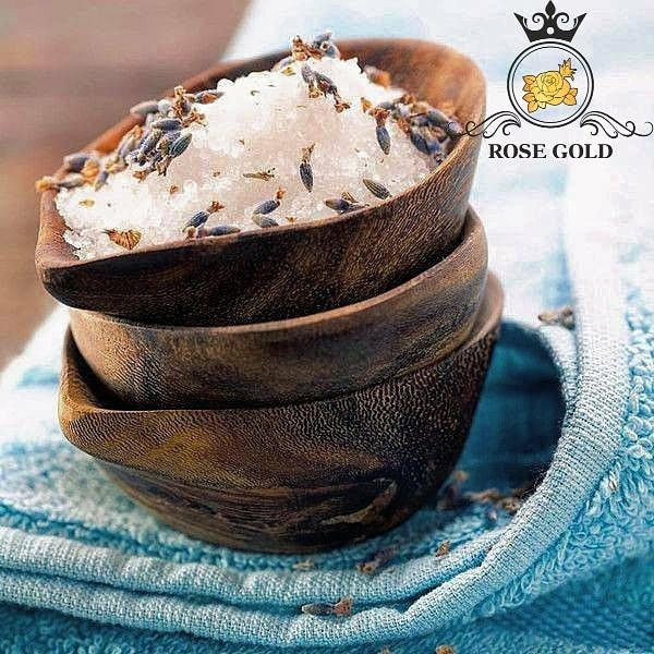 نمک حمام رز گلد مدل اسطوخودوس وزن 1000 گرم