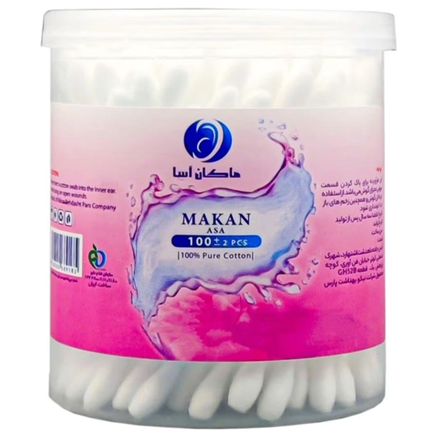 گوش پاک کن ماکان آسا مدل pure ctn بسته 100 عددی