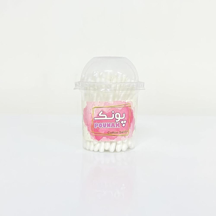 گوش پاک کن پونک مدل Cotton swabs بسته 100 عددی