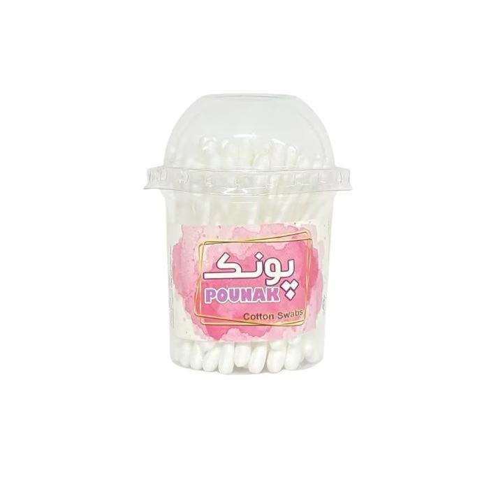 گوش پاک کن پونک مدل Cotton swabs بسته 100 عددی
