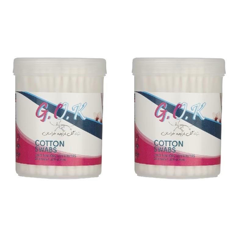 گوش پاک کن گل ارکیده خراسان مدل Natural مجموعه 2 عددی