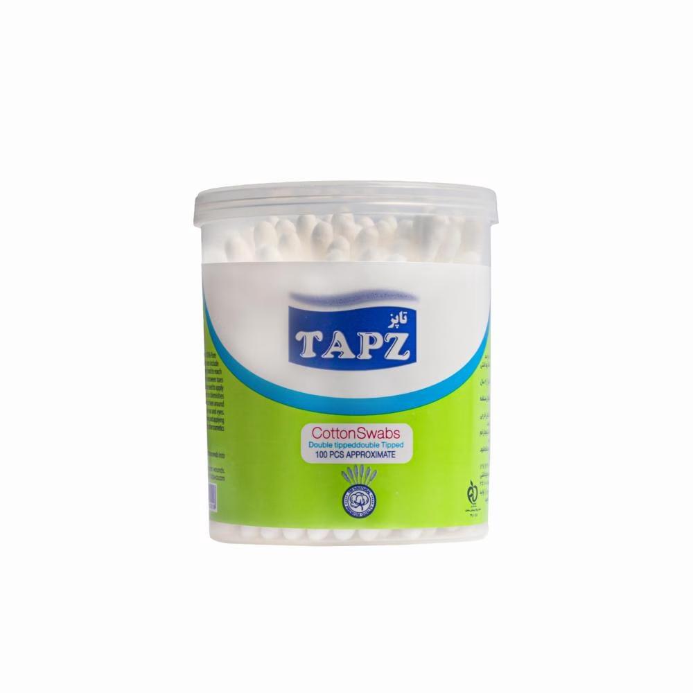 گوش پاک کن تاپز مدل لیوانی بسته 100 عددی