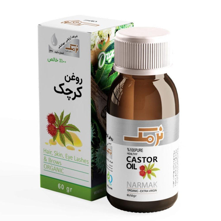 روغن بدن نرمک مدل کرچک وزن 60 گرم