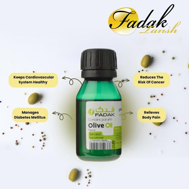 روغن بدن فدک تانیش مدل Olive- Export مناسب برای انواع پوست وزن 50 گرم