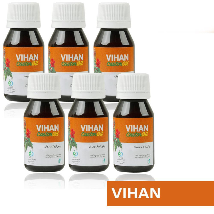 روغن کرچک ویهان کد Castor6 حجم 40 میلی لیتر مجموعه 6 عددی