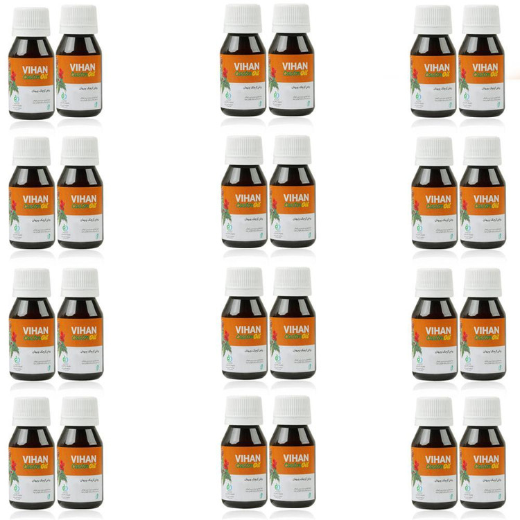 روغن کرچک ویهان کد Castor24 حجم 40 میلی لیتر مجموعه 24 عددی