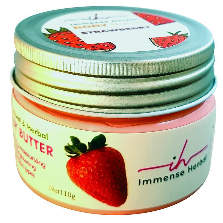 کره بدن ایمنس هربال مدل VIP_STRAWBERRY وزن 110 گرم