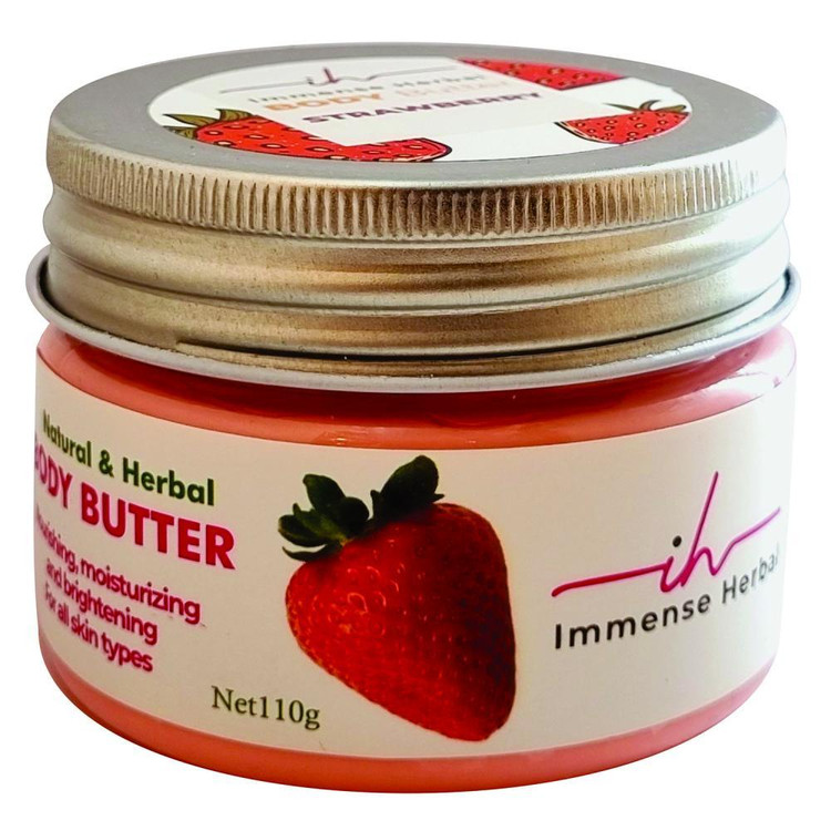 کره بدن ایمنس هربال مدل VIP_STRAWBERRY وزن 110 گرم