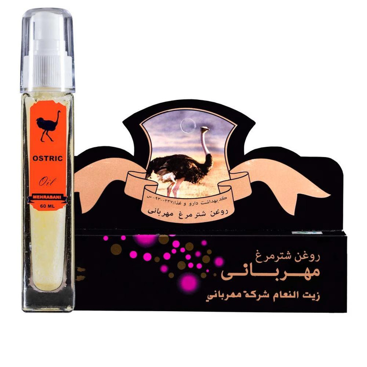 روغن بدن مهربانی مدل شتر مرغ حجم 60 میلی لیتر